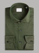 Shirt man xacus solid colour jersey army green_1