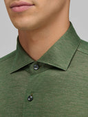 Shirt man xacus solid colour jersey army green_2