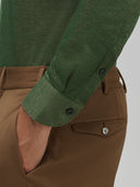 Shirt man xacus solid colour jersey army green_5