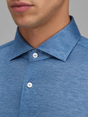 Shirt man xacus solid colour jersey deep sky blue_2