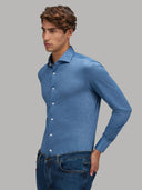 Shirt man xacus solid colour jersey deep sky blue_6