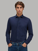 Shirt man xacus solid colour jersey dark blue_3