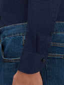 Shirt man xacus solid colour jersey dark blue_5