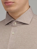 Shirt man xacus solid colour jersey camel_2