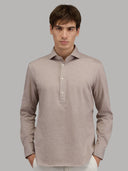 Shirt man xacus solid colour jersey camel_3