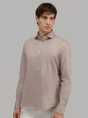 Shirt man xacus solid colour jersey camel_7