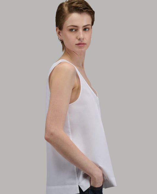 Blouse woman xacus solid colour poplin white_5