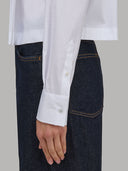 Shirt woman xacus solid colour poplin white_5