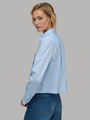 Shirt woman xacus solid colour poplin light blue_3