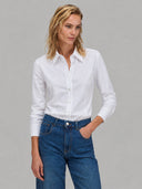 Shirt woman xacus solid colour twill white_1