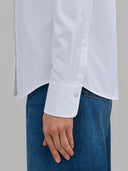 Shirt woman xacus solid colour twill white_5