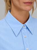 Shirt woman xacus solid colour oxford sky blue_2