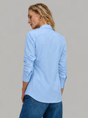 Shirt woman xacus solid colour oxford sky blue_3