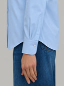 Shirt woman xacus solid colour oxford sky blue_5