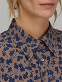 Shirt woman xacus pattern textured blue_2