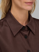 Chemisier woman xacus solid colour satin brown_2