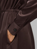 Chemisier woman xacus solid colour satin brown_5