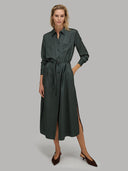 Chemisier woman xacus solid colour satin teal_1