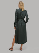 Chemisier woman xacus solid colour satin teal_3