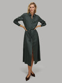 Chemisier woman xacus solid colour satin teal_6