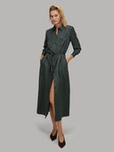 Chemisier woman xacus solid colour satin teal_7