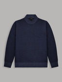 Sweater sweater xacus solid colour jersey navy blue_1
