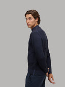 Sweater sweater xacus solid colour jersey navy blue_7
