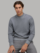 Sweater sweater xacus solid colour jersey grey melange_6