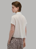 Shirt woman xacus solid colour canvas white_3