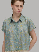Shirt woman xacus pattern muslin multicolour_5
