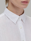 Shirt woman xacus solid colour linen white_2