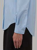 Shirt woman xacus solid colour oxford sky blue_5