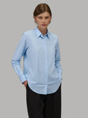 Shirt woman xacus solid colour oxford sky blue_6