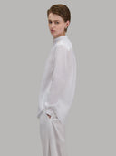 Shirt woman xacus solid colour linen white_6