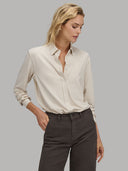 Shirt woman xacus solid colour viscose beige_1