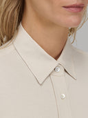 Shirt woman xacus solid colour viscose beige_2