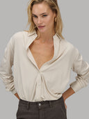 Shirt woman xacus solid colour viscose beige_6