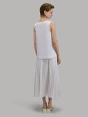 Shirt woman xacus solid colour canvas white_3