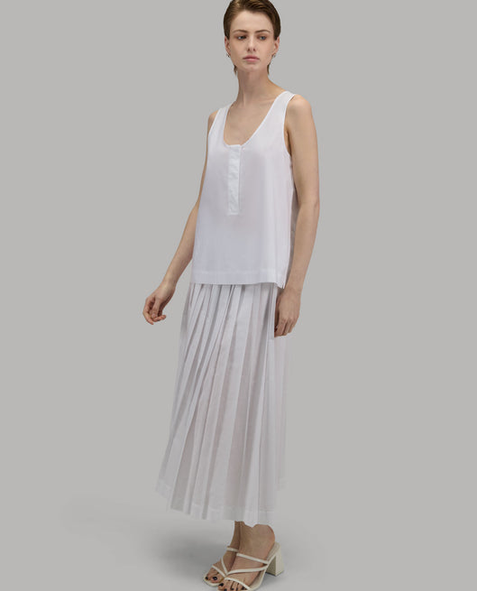 Shirt woman xacus solid colour canvas white_6