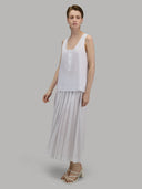 Shirt woman xacus solid colour canvas white_6