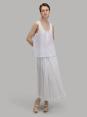 Shirt woman xacus solid colour canvas white_7