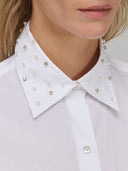 Shirt woman xacus solid colour poplin white_2