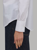 Shirt woman xacus solid colour poplin white_5