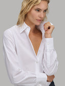 Shirt woman xacus solid colour poplin white_6