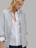 Shirt woman xacus solid colour poplin white_7