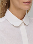 Shirt woman xacus pattern textured white_2