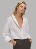 Shirt woman xacus pattern textured white_6