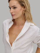 Shirt woman xacus pattern textured white_7
