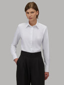 Shirt woman xacus solid colour twill white_7