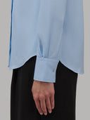 Shirt woman xacus solid colour oxford sky blue_5